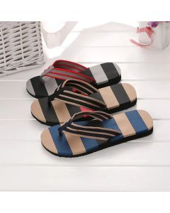 non-slip slippers shoes men indoor and outdoor striped 